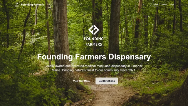 Founding Farmers Maine website preview